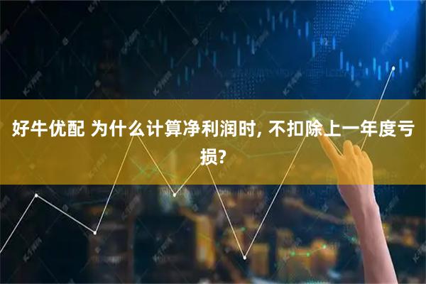 好牛优配 为什么计算净利润时, 不扣除上一年度亏损?