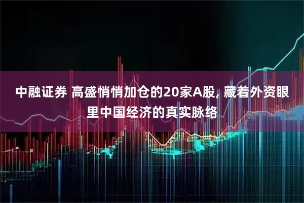 中融证券 高盛悄悄加仓的20家A股, 藏着外资眼里中国经济的真实脉络