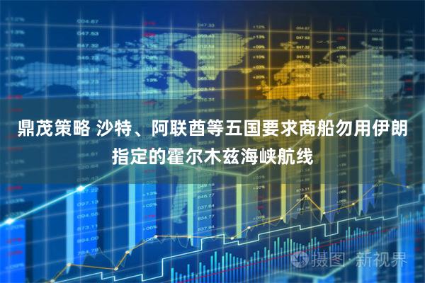 鼎茂策略 沙特、阿联酋等五国要求商船勿用伊朗指定的霍尔木兹海峡航线