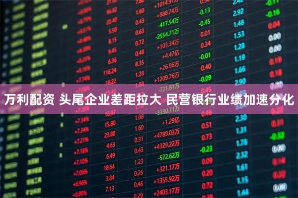 万利配资 头尾企业差距拉大 民营银行业绩加速分化