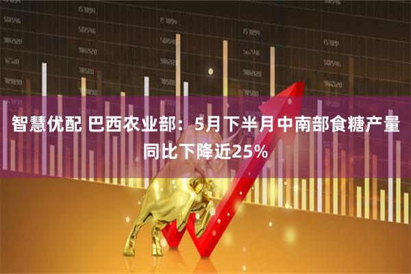 智慧优配 巴西农业部：5月下半月中南部食糖产量同比下降近25%